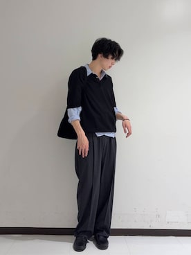 「URBAN RESEARCH（アーバンリサーチ）のアイテム（ローファー）」を使った、manatoさん（メンズ・173cm）の夏コーディネート