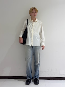「アイテム（ピアス（両耳用））」を使った、manatoさん（メンズ・173cm）の秋コーディネート