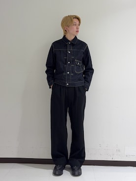 「アイテム（ピアス（両耳用））」を使った、manatoさん（メンズ・173cm）の秋コーディネート