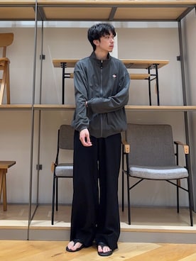 「URBAN RESEARCH DOORS（アーバンリサーチドアーズ）のDANTON　SWEAT ZIP BLOUSON（テーラードジャケット、グレー系）」を使った、manatoさん（メンズ・173cm）の夏コーディネート