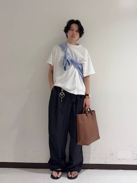「URBAN RESEARCH（アーバンリサーチ）のアイテム（パンツ）」を使った、manatoさん（メンズ・173cm）の夏コーディネート