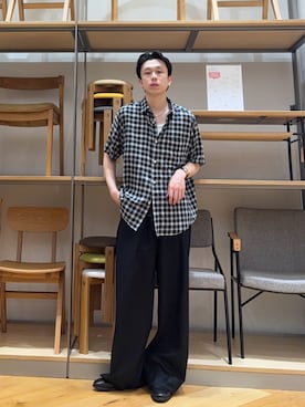 「FORK&SPOON（フォークアンドスプーン）のアイテム」を使った、manatoさん（メンズ・173cm）の夏コーディネート