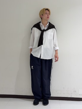 「秋のシャツ着こなし術」｜「アイテム（シューズ）」を使った、manatoさん（メンズ・173cm）の秋コーディネート