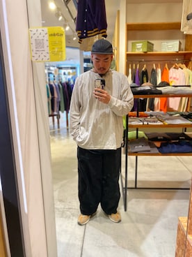 「MANASTASH（マナスタッシュ）のアイテム（キャップ）」を使った、katokenさん（メンズ・175cm）の秋コーディネート