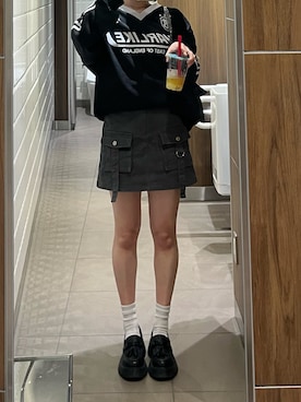 「PBLIM（ページボーイリム）のアイテム（その他トップス）」を使った、ぽんたさん（レディース・161cm）の春コーディネート