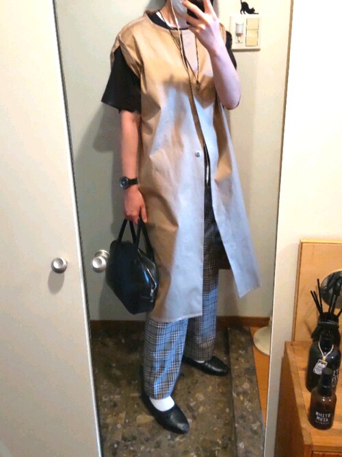 FRAMeWORK T/Wチェック フルレングスパンツ サイズ40 FRAMeWORK