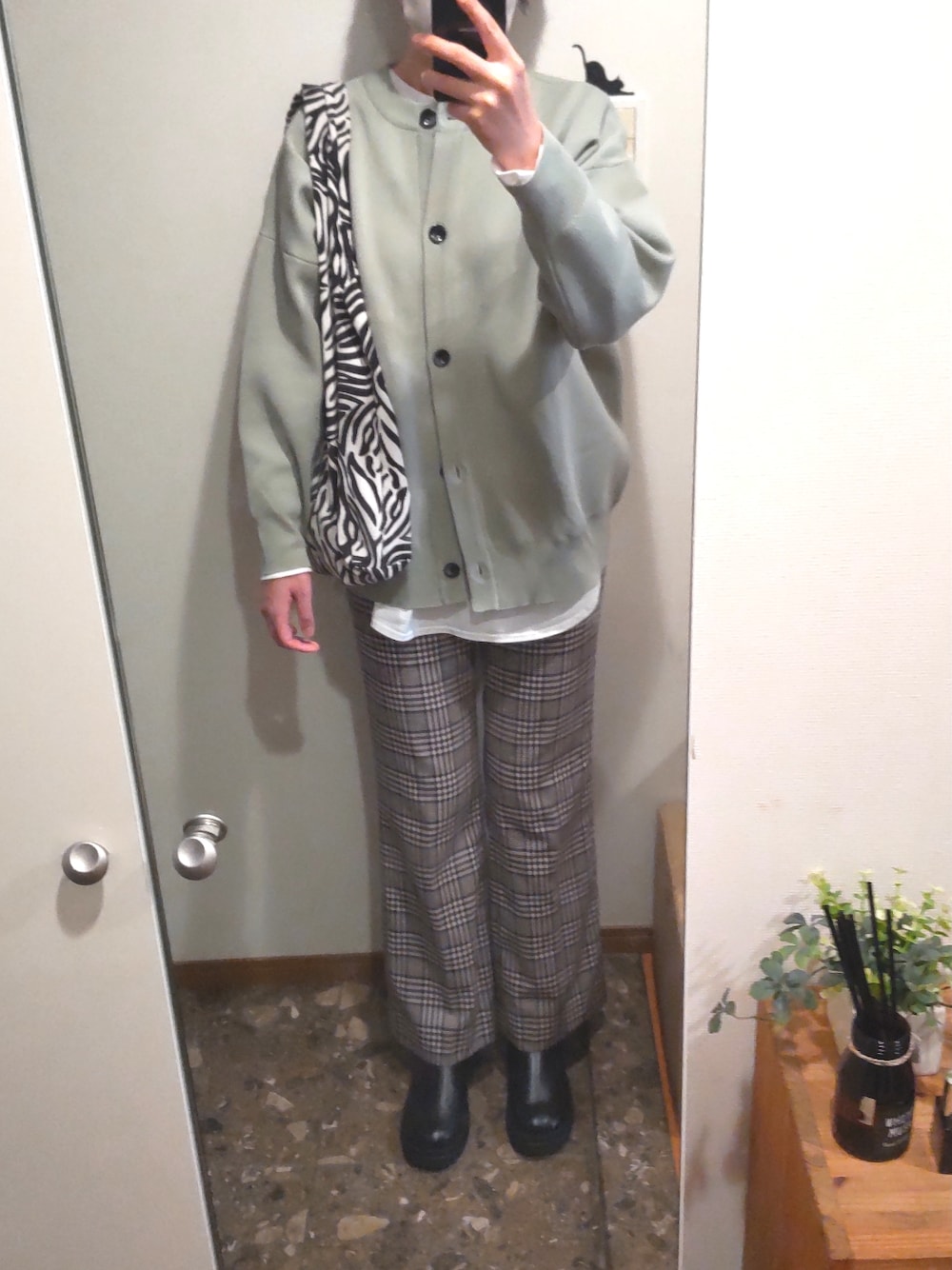 FRAMeWORK（フレームワーク）の「T/Wチェック フルレングスパンツ