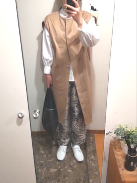 「antiqua（アンティカ）のアイテム」を使った、リーダーさん（レディース・165cm・40代）の春コーディネート