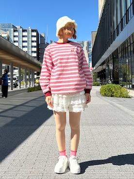「kaorinomori（カオリノモリ）のアイテム」を使った、Saikaさん（レディース・156cm）の秋コーディネート