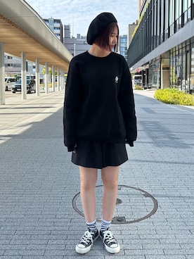 「arth」｜「アイテム（ハンチング/ベレー帽）」を使った、Saikaさん（レディース・156cm）の秋コーディネート