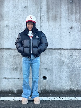 「アイテム（ダウンジャケット/コート）」を使った、reaxcheeseさん（キッズ・144cm・10代）の冬コーディネート