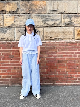 「LACOSTE（ラコステ）のアイテム」を使った、reaxcheeseさん（キッズ・144cm）の夏コーディネート