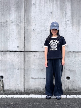 「A BATHING APE（アベイシングエイプ）のアイテム」を使った、reaxcheeseさん（キッズ・144cm）の夏コーディネート