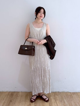「LOWRYS FARM（ローリーズファーム）のアイテム（ジャケット/アウター）」を使った、yuiさん（レディース・158cm）の夏コーディネート