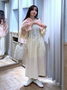 「アイテム（ワンピース/ドレス）」を使った、yuiさん（レディース・158cm・20代）の春コーディネート