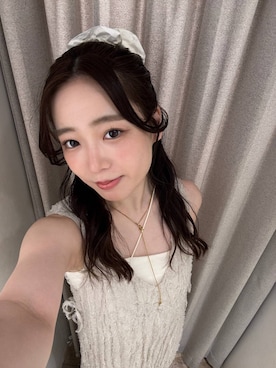 「LOWRYS FARM（ローリーズファーム）のクリンクルリボンワンピース 323532（ワンピース）」を使った、yuiさん（レディース・158cm）の夏コーディネート