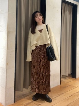「アイテム（ワンピース/ドレス）」を使った、yuiさん（レディース・158cm・20代）の秋コーディネート