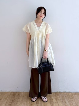 「アイテム（チョーカー）」を使った、yuiさん（レディース・158cm・20代）の夏コーディネート