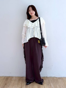「アイテム（スウェットパンツ）」を使った、yuiさん（レディース・158cm・20代）の夏コーディネート