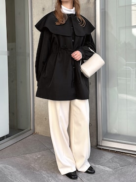 「アイテム（マウンテンパーカー）」を使った、andmeさん（レディース・159cm）の冬コーディネート