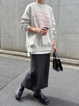 「andme（アンドミー）のアイテム」を使った、andmeさん（レディース・160cm）の冬コーディネート