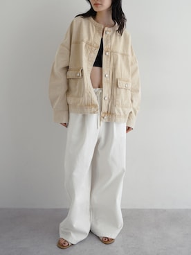 「andme（アンドミー）のアイテム」を使った、andmeさん（レディース・168cm）の春コーディネート