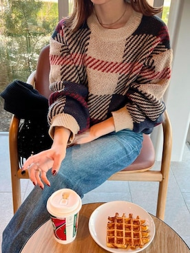 「andme（アンドミー）のアイテム」を使った、andmeさん（レディース・160cm）の冬コーディネート