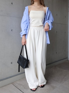 「ANME（アンメ）のアイテム」を使った、andmeさん（レディース・159cm）の夏コーディネート