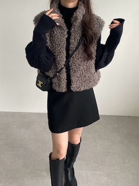 「andme（アンドミー）のアイテム」を使った、andmeさん（レディース・161cm）の秋コーディネート