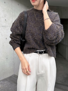 「クロップド丈」｜andmeさん（レディース・160cm）の秋コーディネート