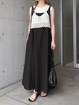 「andme（アンドミー）のアイテム」を使った、andmeさん（レディース・159cm）の春コーディネート