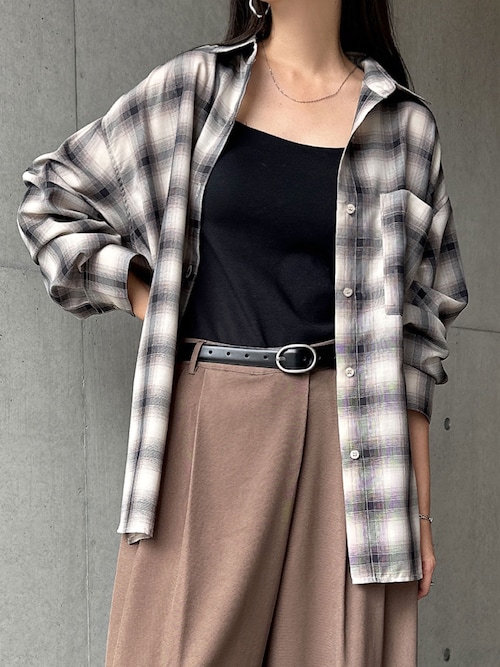 セール】イージーケアチェックシャツ（シャツ/ブラウス）｜andme