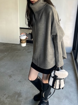 「andme（アンドミー）のアイテム」を使った、andmeさん（レディース・161cm）の秋コーディネート