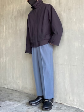 「stein（シュタイン）のアイテム（ブルゾン）」を使った、lippyさん（メンズ・162cm）の春コーディネート