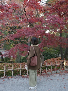「STYLE DELI（スタイルデリ）のアイテム」を使った、mさん（レディース・158cm）の秋コーディネート
