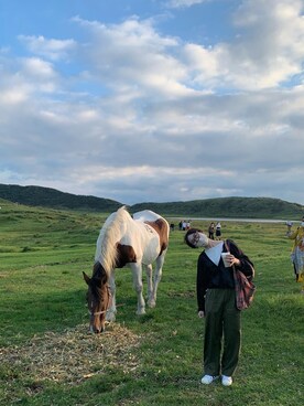 「kha:ki（カーキ）のアイテム」を使った、mさん（レディース・158cm）の秋コーディネート