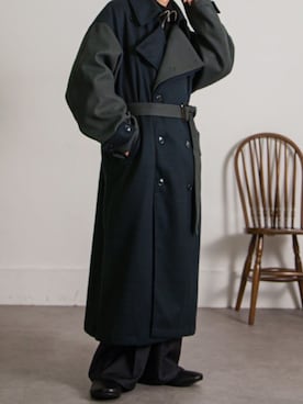 「秋」｜「アイテム（トレンチコート）」を使った、Nilway_officialさん（メンズ・171cm）の秋コーディネート