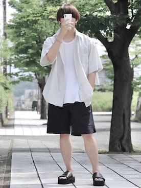 「I（アイ）のアイテム」を使った、タツさん（メンズ・168cm）の夏コーディネート