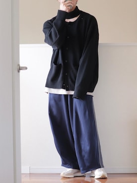 「stein」｜「アイテム（スウェットパンツ）」を使った、タツさん（メンズ・168cm）の冬コーディネート