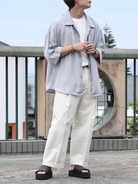 「消えそうな色コーデ」｜「アイテム（その他）」を使った、タツさん（メンズ・168cm）の夏コーディネート
