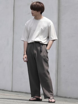 「stein」｜「アイテム（その他）」を使った、タツさん（メンズ・168cm）の夏コーディネート