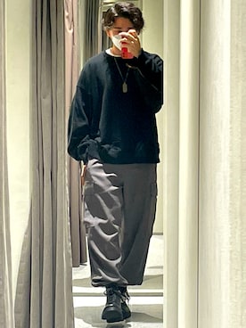 「stein（シュタイン）のアイテム（スウェット）」を使った、ごえさん（メンズ・173cm）の秋コーディネート