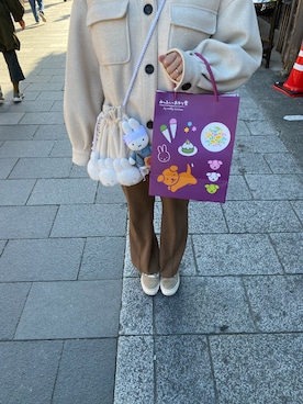 「Heather（ヘザー）のアイテム（その他アウター）」を使った、sssさん（レディース・161cm）の冬コーディネート