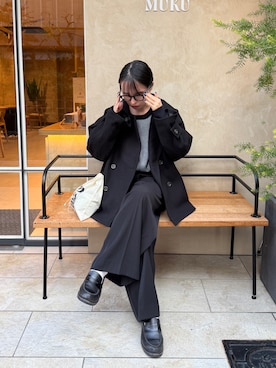 「Discoat」｜「アイテム（パンツ）」を使った、yuiさん（レディース・162cm）の冬コーディネート