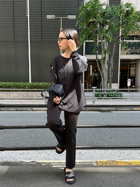 「DISCOAT（ディスコート）のアイテム（パンツ）」を使った、yuiさん（レディース・162cm）の夏コーディネート