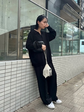 「DISCOAT（ディスコート）のアイテム（パンツ）」を使った、yuiさん（レディース・162cm）の秋コーディネート