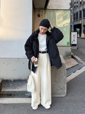 「アイテム（ダウンジャケット/コート）」を使った、yuiさん（レディース・162cm）の秋コーディネート