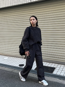 「DISCOAT（ディスコート）のアイテム（パンツ）」を使った、yuiさん（レディース・162cm）の秋コーディネート