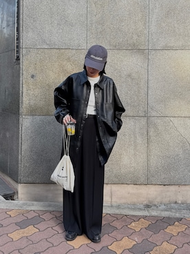 「アイテム（Tシャツ/カットソー）」を使った、yuiさん（レディース・162cm）の秋コーディネート