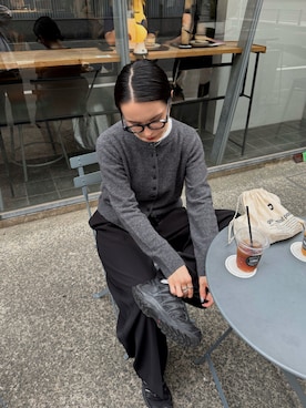 「Discoat」｜「アイテム（パンツ）」を使った、yuiさん（レディース・162cm）の秋コーディネート